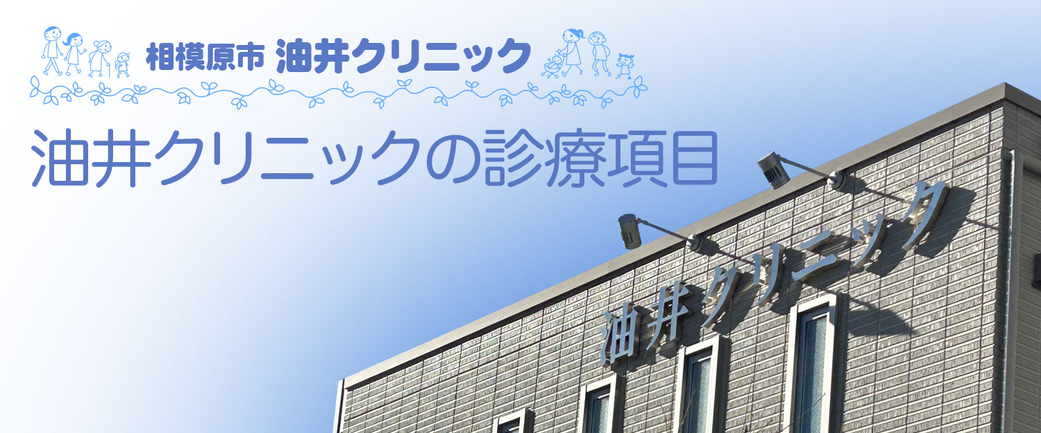 相模大野・東林間の油井クリニックの診療科目